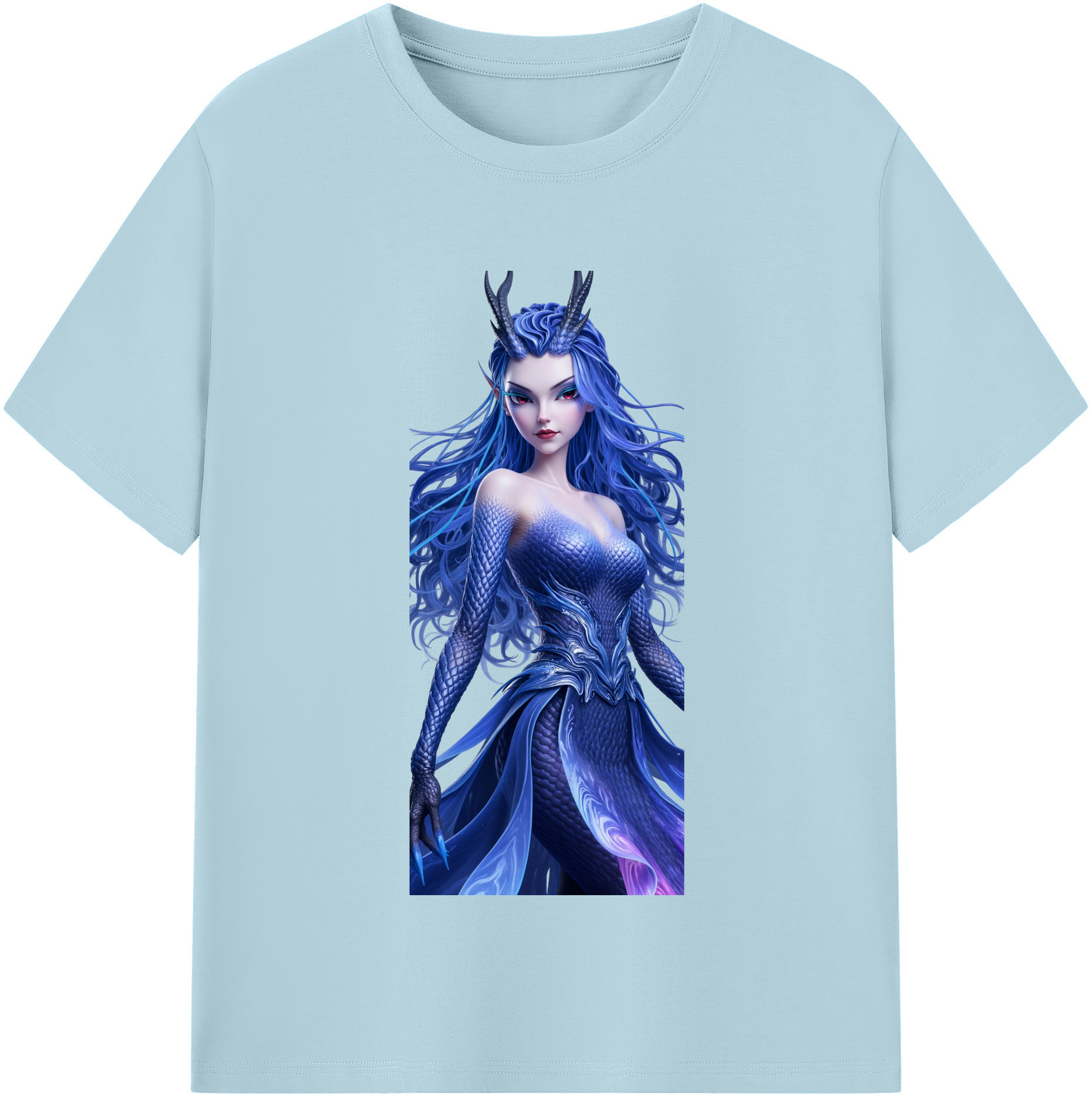 （画像用） Ne Zha 2 ナタ 魔童の大暴れ 綿100％半袖Tシャツ（フロントプリント）
